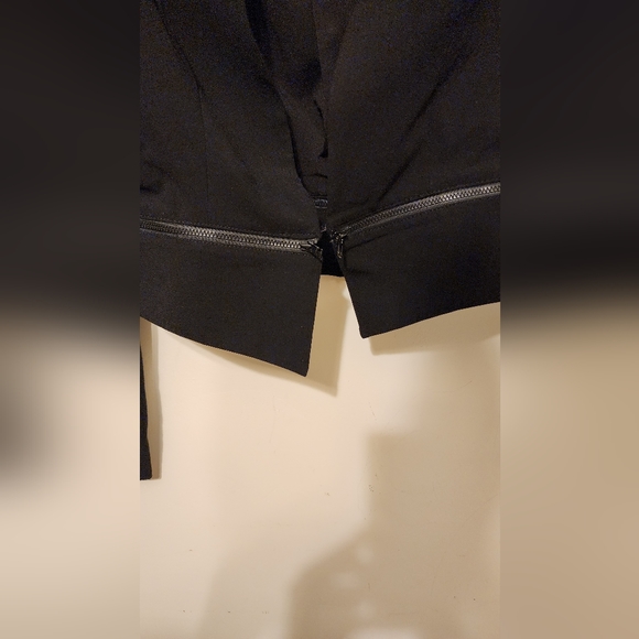 Retro GUESS black zipper bottom blazer S - Picture 5 of 8